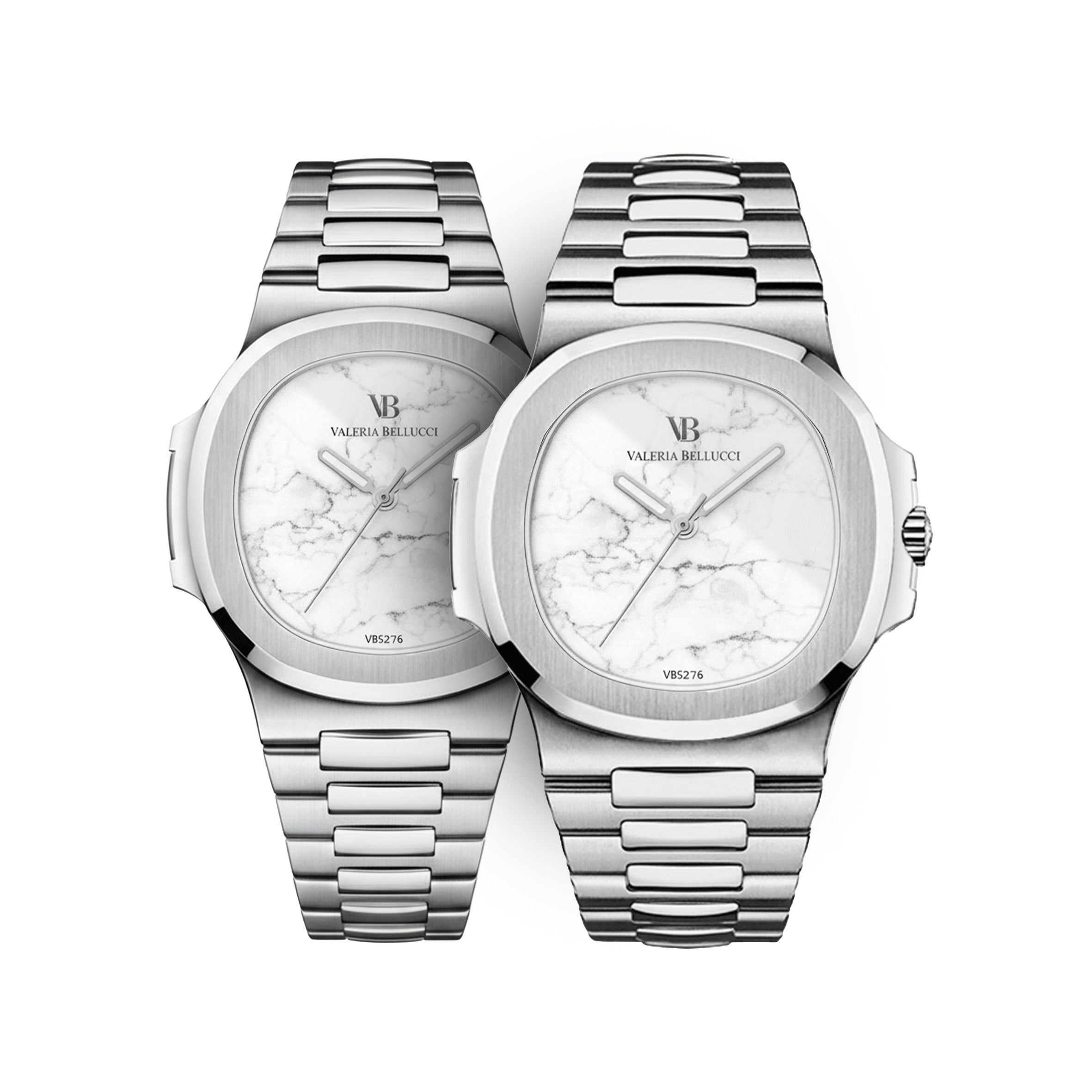 Valeria Bellucci White Gold Couple Watches