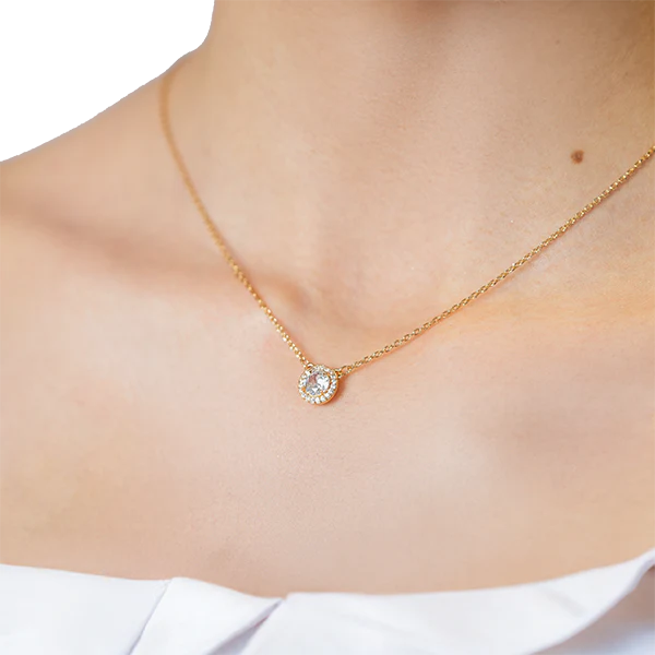 Eternal Glow Gold Pendant Necklace