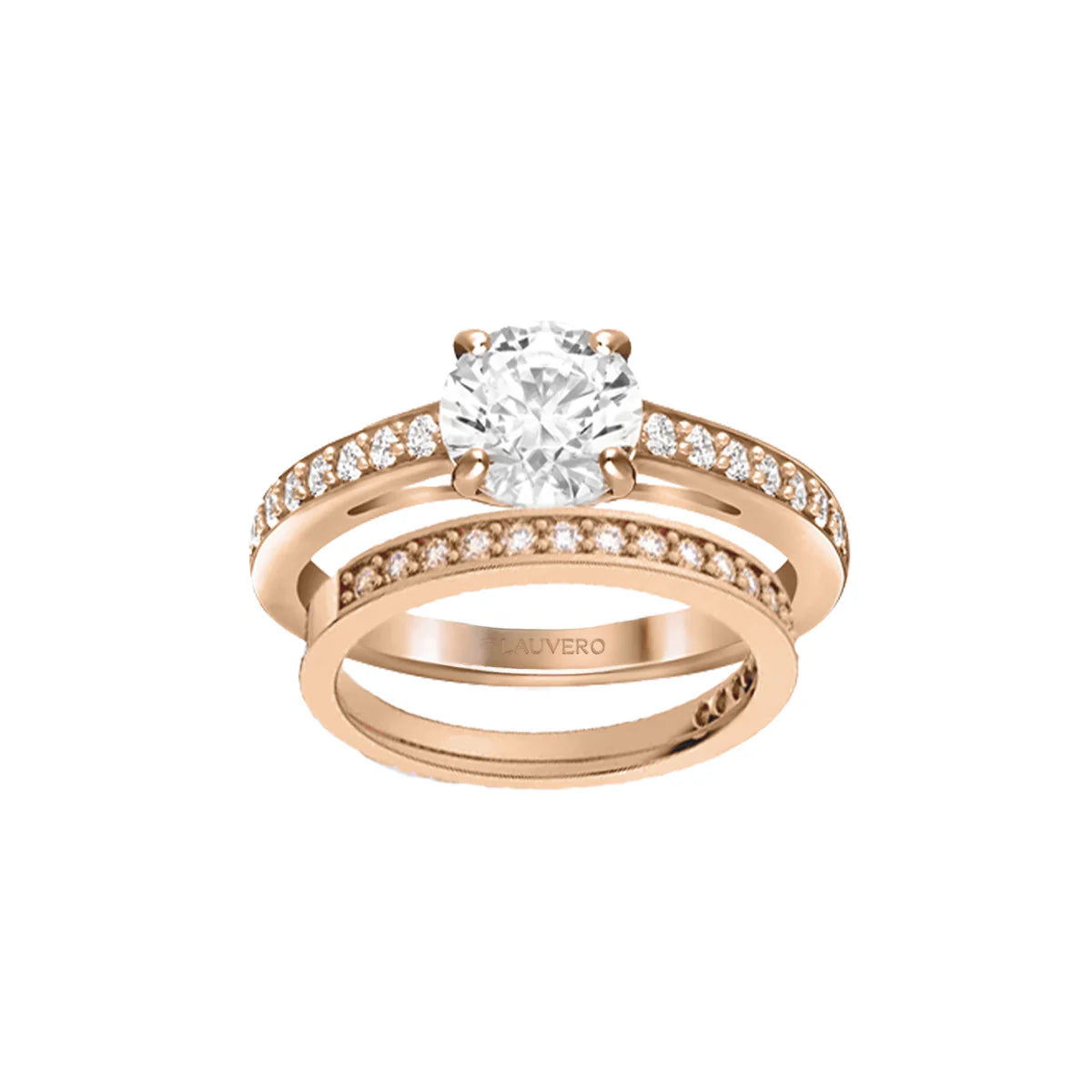 Sapphire Twilight Rose Gold Ring