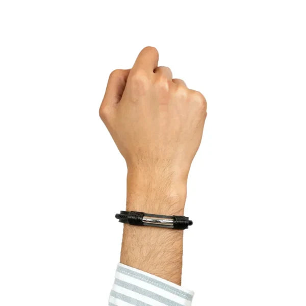 Resolute Strand Men's Black Bracelet