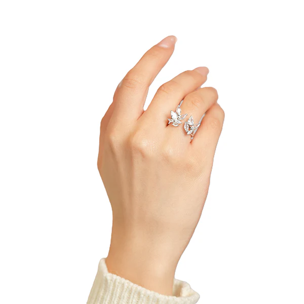 Frosted Lace Rings